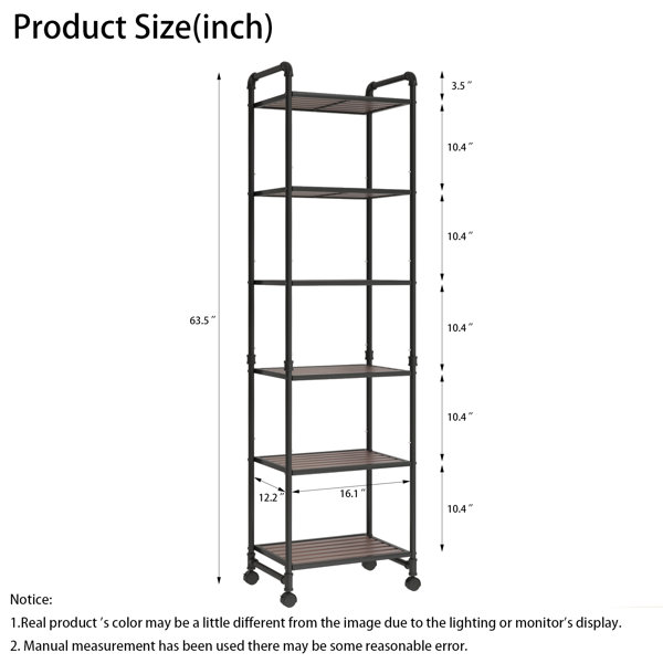 Williston Forge Jaleela 16.1'' W Metal Height -Adjustable Shelving